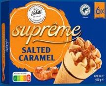 BON GELATI Cornets de glace caramel salé