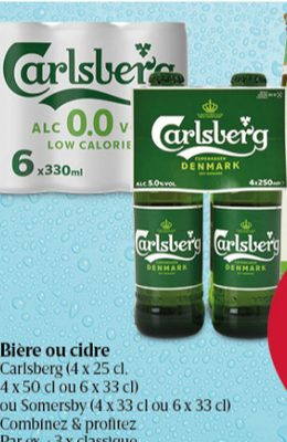 Carlsberg Bière ou cidre classique