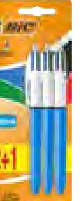 Stylos à bille 4 couleurs BIC