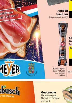 Jambon fumé cru