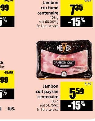 Jambon cru fumé centenaire