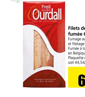 Filets de truite fumée Ourdall