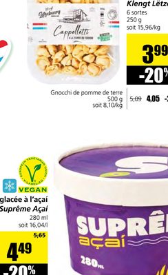 Pâtes fraîches Klengt Lëtzbuerg Cappelletti