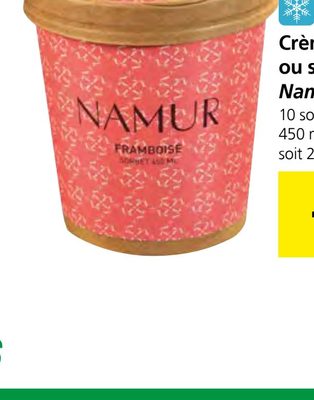 Crème glacée ou sorbet Namur
