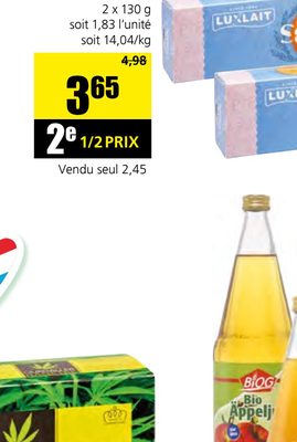 Les Sablés Luxlait Au beurre Rosé