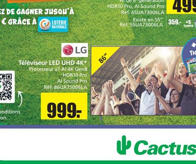 Téléviseur LED UHD 4K LG 86 pouces