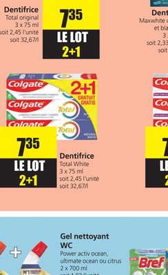 Dentifrice Total original
