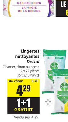 Lingettes nettoyantes Dettol