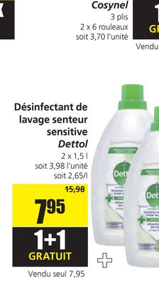 Désinfectant de lavage sensitif Dettol
