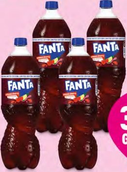 Boisson pétillante Fanta Apple Cherry