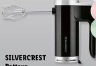SILVERCREST Batteur électrique 2 fouets et 2 crochets pétrisseurs