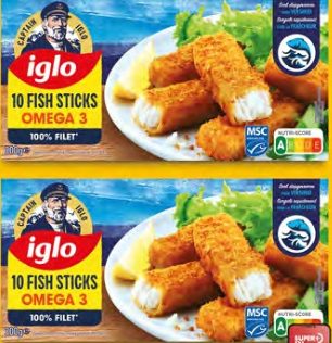 Fishsticks omega 3 Iglo